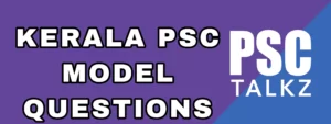 Kerala psc model questions